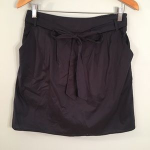 Francesca’s Navy Front Tie Skirt